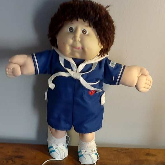 Cabbage Patch Kids Other - Vintage1983 Charming Doll with White and Blue Outfit
